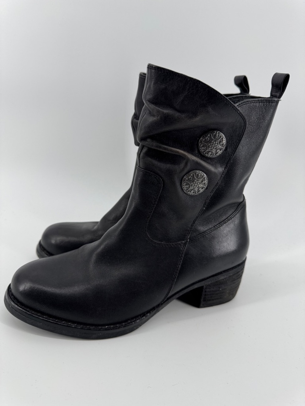 Tara M Devon Ankle Leather Boots Western Boho Style  Comfort Women's Sz 7.5